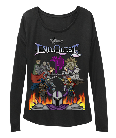 EvilQuest Box Art Women's Long Sleeve Tee